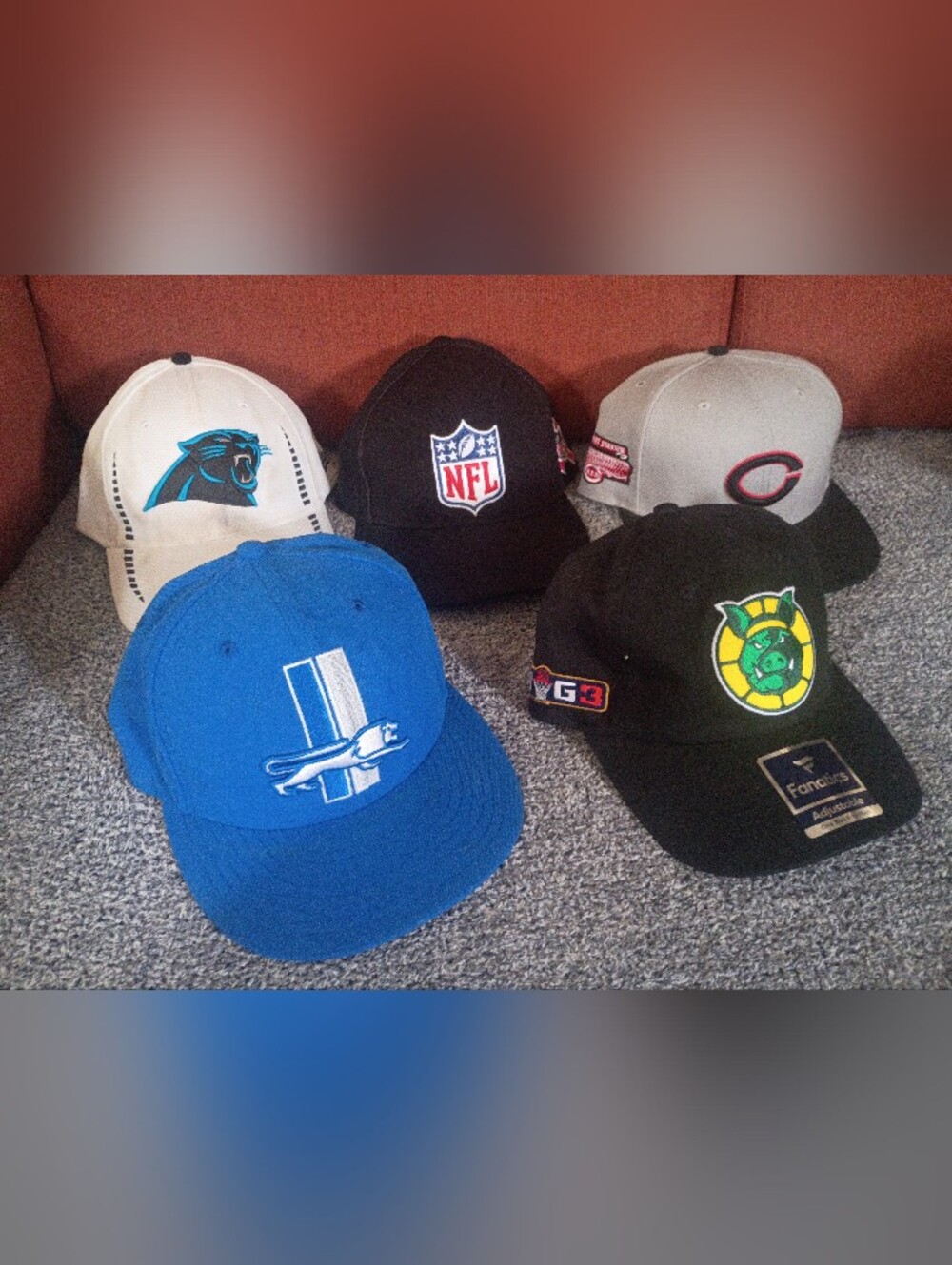 NFL, MLB, Big3 Hat Lot